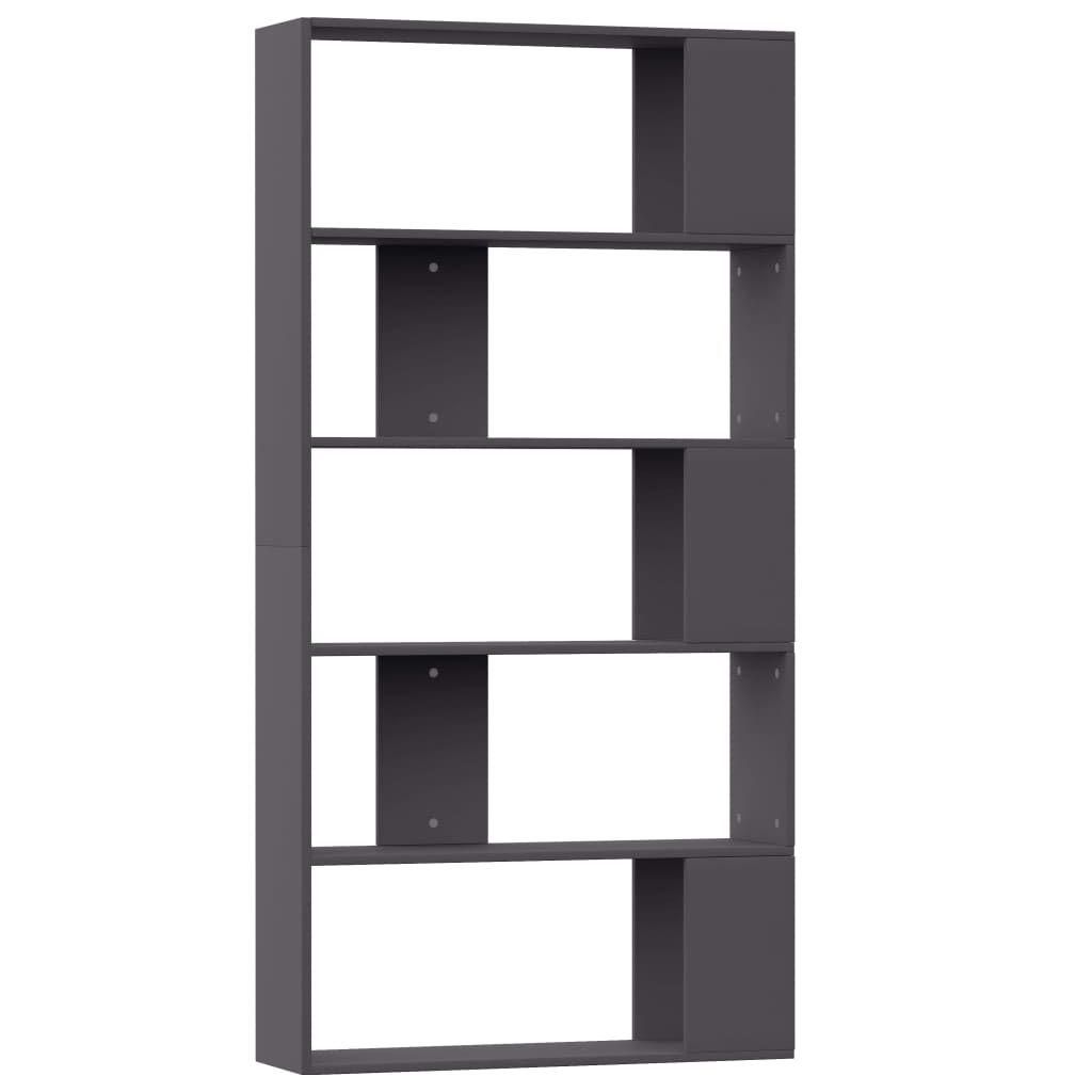 Book Cabinet/Room Divider Grey Chipboard - 80×24×159cm