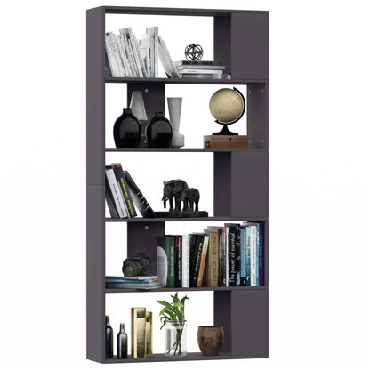 Book Cabinet/Room Divider Grey Chipboard - 80×24×159cm