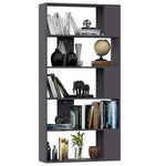 Book Cabinet/Room Divider  Grey Chipboard