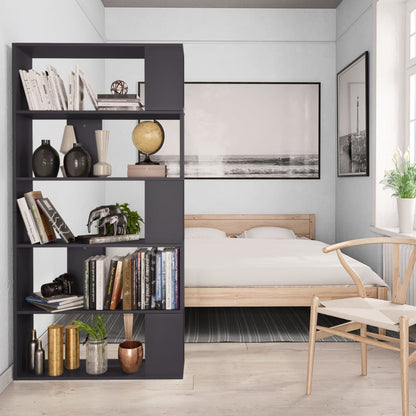 Book Cabinet/Room Divider Grey Chipboard - 80×24×159cm