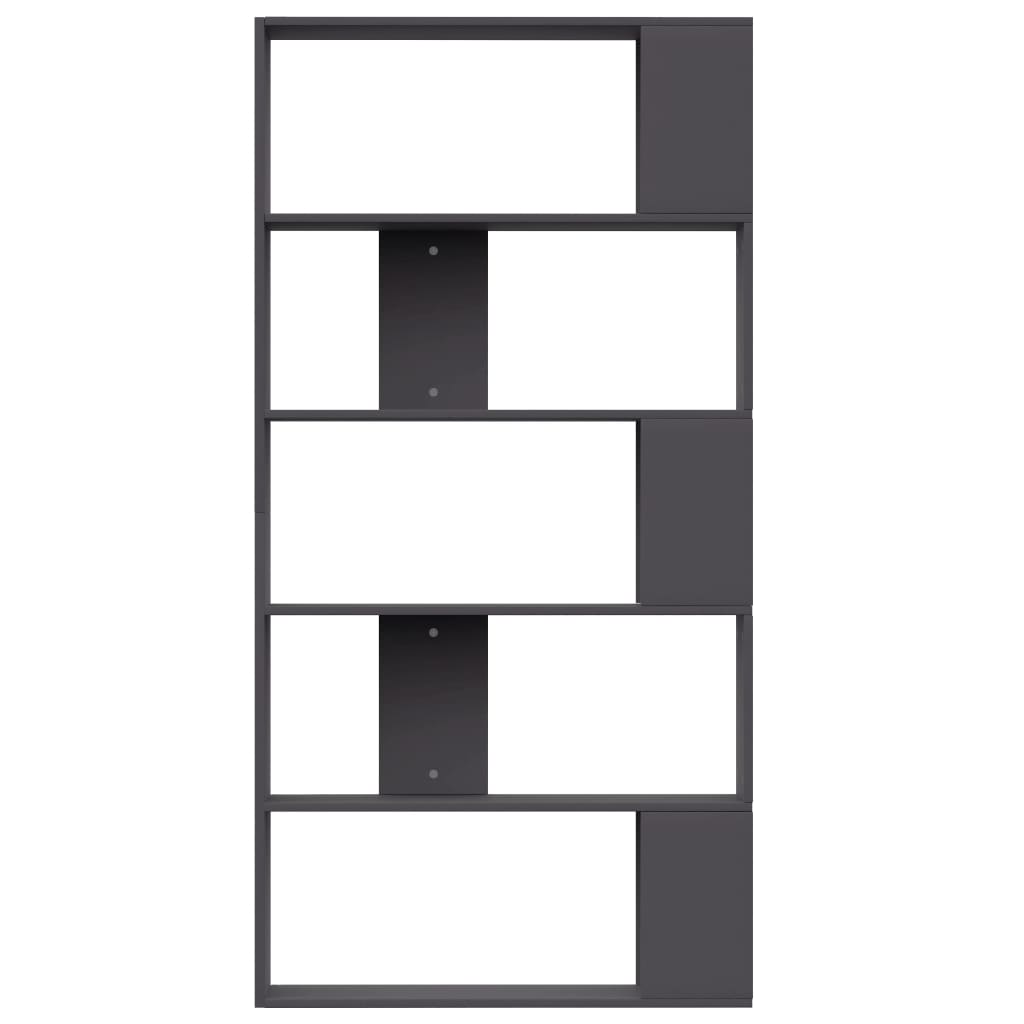 Book Cabinet/Room Divider Grey Chipboard - 80×24×159cm