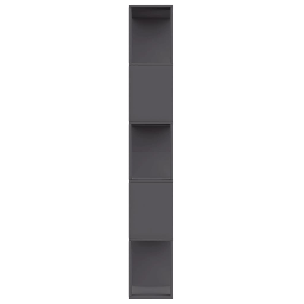Book Cabinet/Room Divider Grey Chipboard - 80×24×159cm