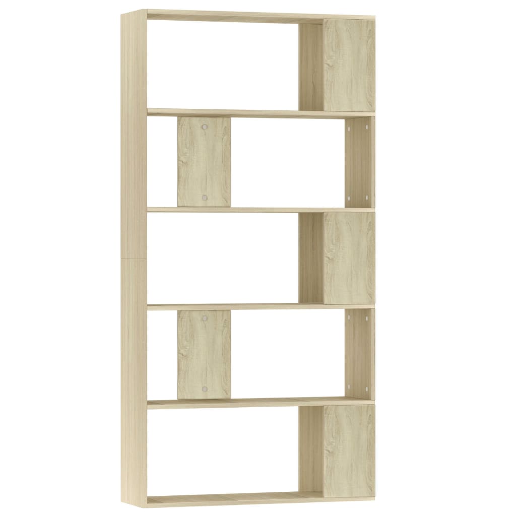 Book Cabinet/Room Divider Sonoma Oak Chipboard - 80×24×159cm