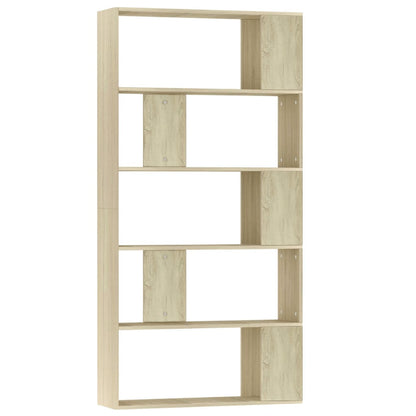 Book Cabinet/Room Divider Sonoma Oak Chipboard - 80×24×159cm