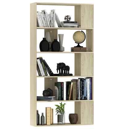Book Cabinet/Room Divider Sonoma Oak Chipboard - 80×24×159cm