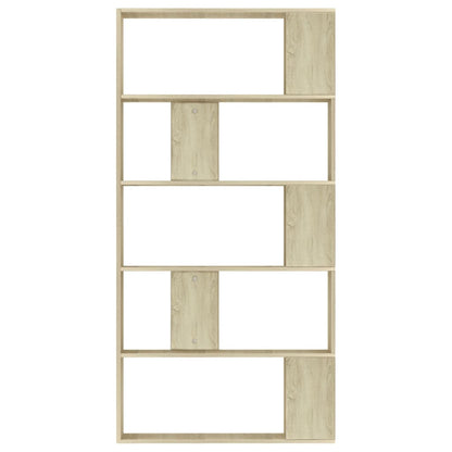 Book Cabinet/Room Divider Sonoma Oak Chipboard - 80×24×159cm