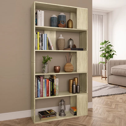 Book Cabinet/Room Divider Sonoma Oak Chipboard - 80×24×159cm