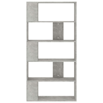 Book Cabinet/Room Divider Concrete Grey Chipboard - 80×24×159cm