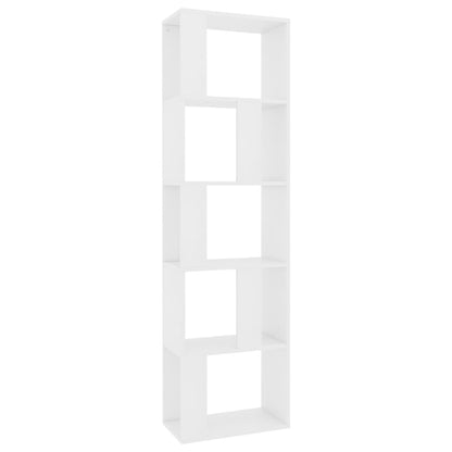 Book Cabinet/Room Divider White Chipboard - 45×24×159cm