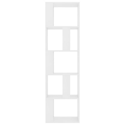 Book Cabinet/Room Divider White Chipboard - 45×24×159cm