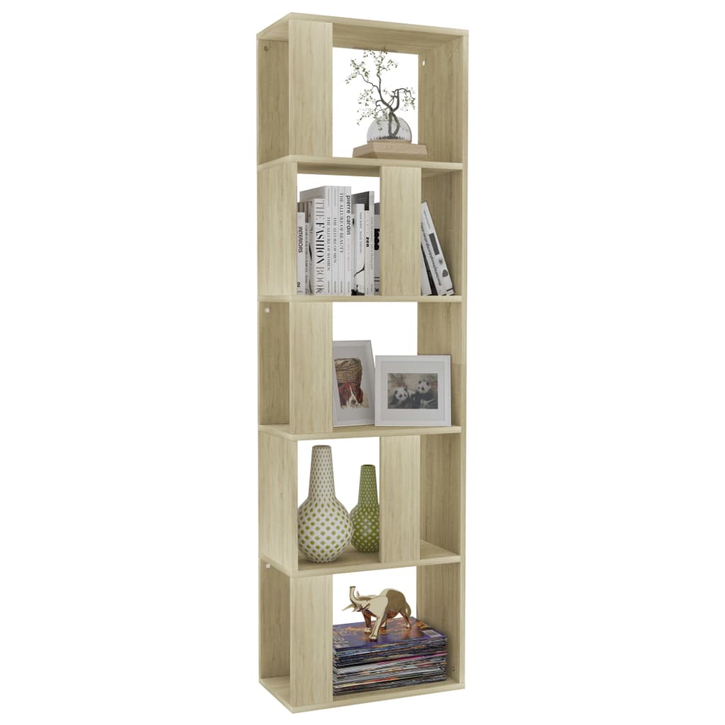 Book Cabinet/Room Divider Sonoma Oak Chipboard - 45×24×159cm