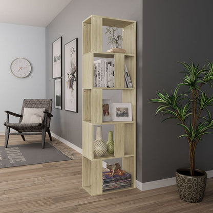 Book Cabinet/Room Divider Sonoma Oak Chipboard - 45×24×159cm