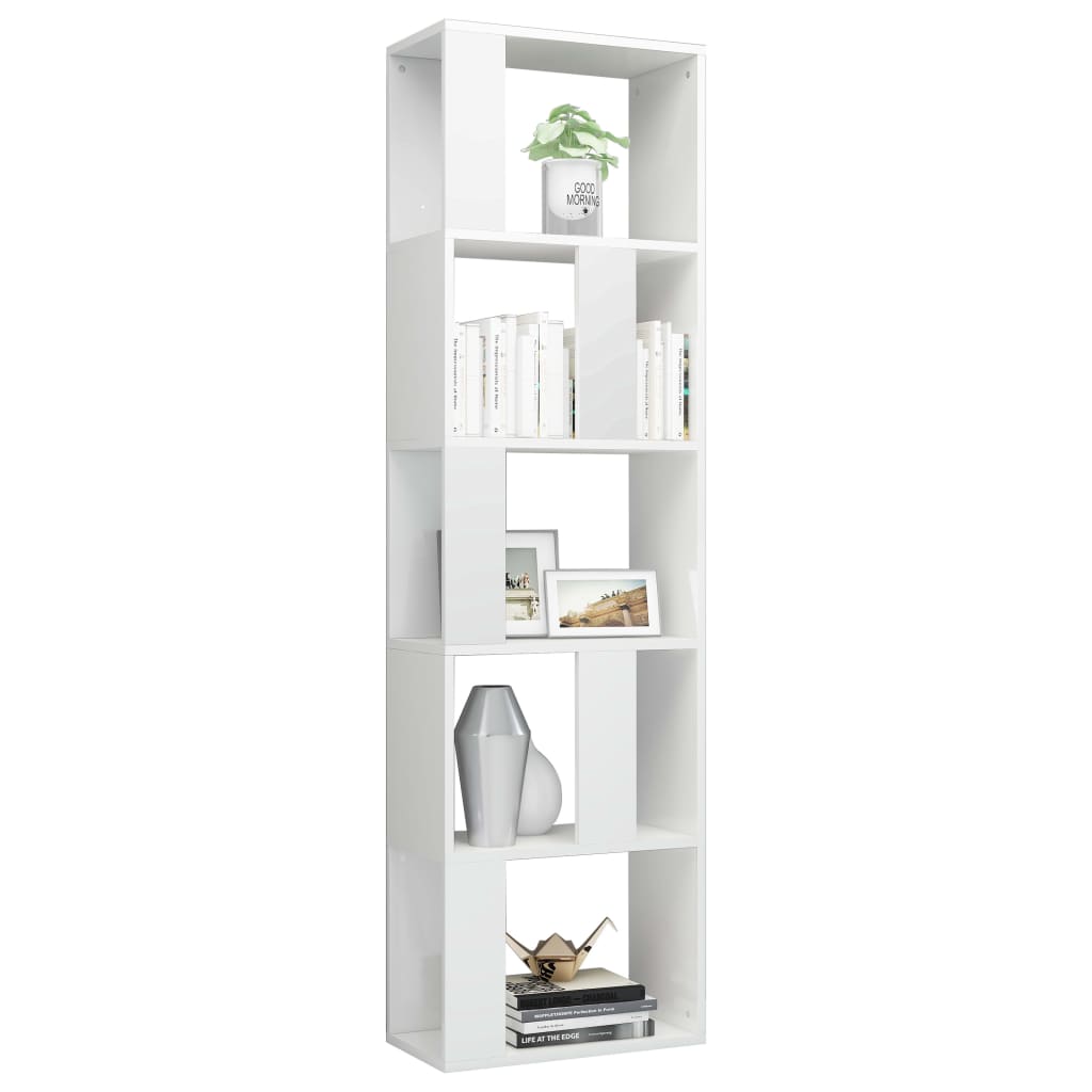 Book Cabinet/Room Divider High Gloss Chipboard