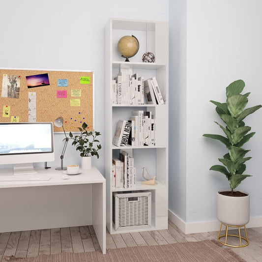 Book Cabinet/Room Divider High Gloss Chipboard