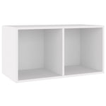 Vinyl Storage Box White Chipboard