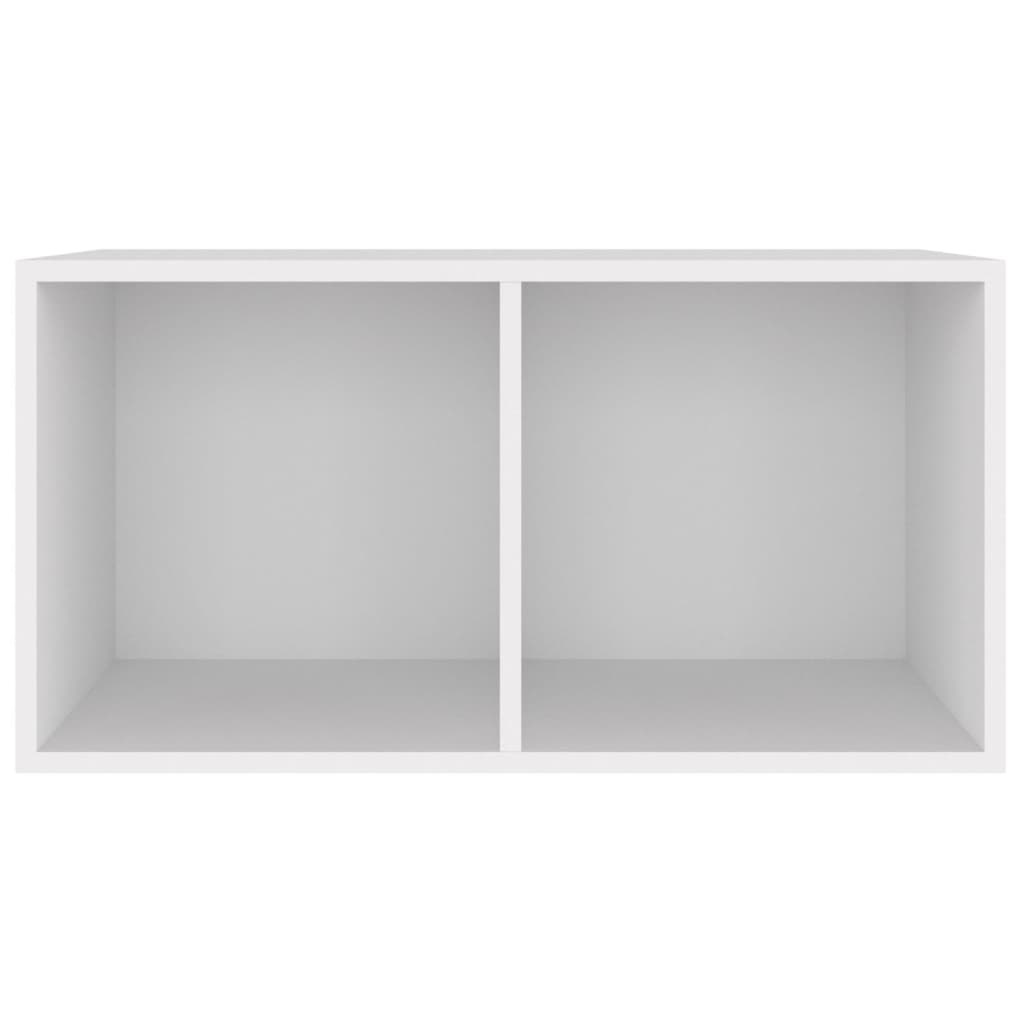 Vinyl Storage Box White Chipboard
