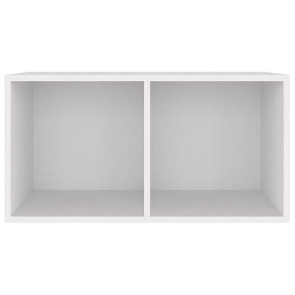 Vinyl Storage Box White Chipboard