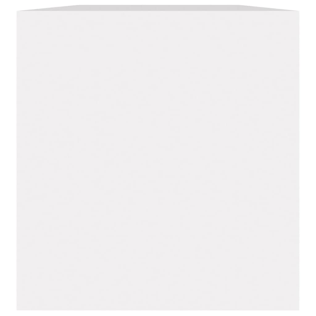 Vinyl Storage Box White Chipboard