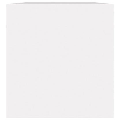 Vinyl Storage Box White Chipboard