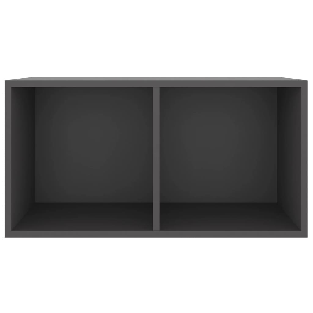 Vinyl Storage Box Grey Chipboard