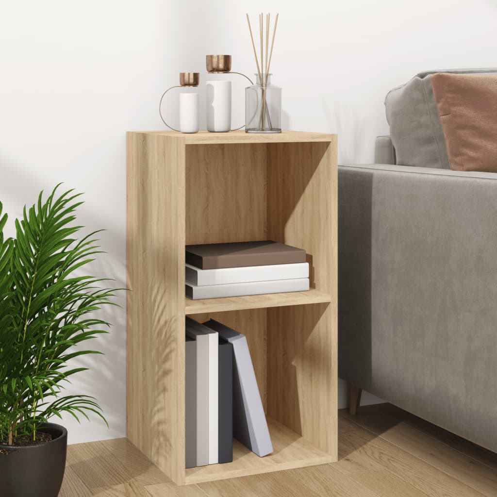 Vinyl Storage Box Sonoma Oak Chipboard