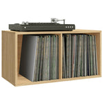 Vinyl Storage Box Sonoma Oak Chipboard