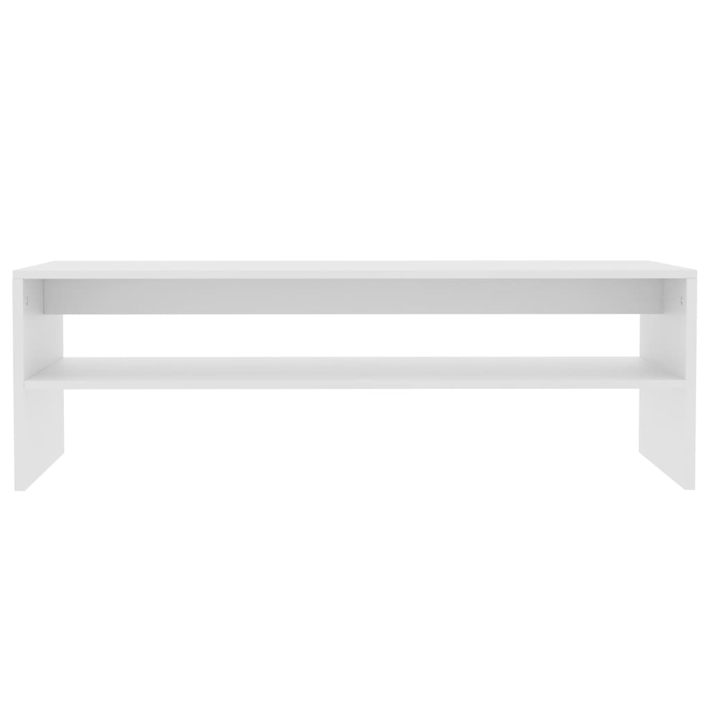 Coffee Table White Chipboard - 100×40×40cm