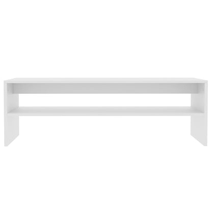 Coffee Table White Chipboard - 100×40×40cm