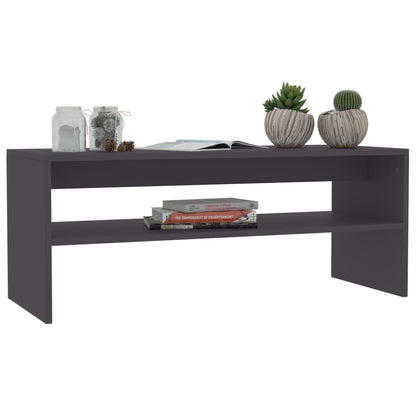 Coffee Table Grey Chipboard - 100×40×40cm