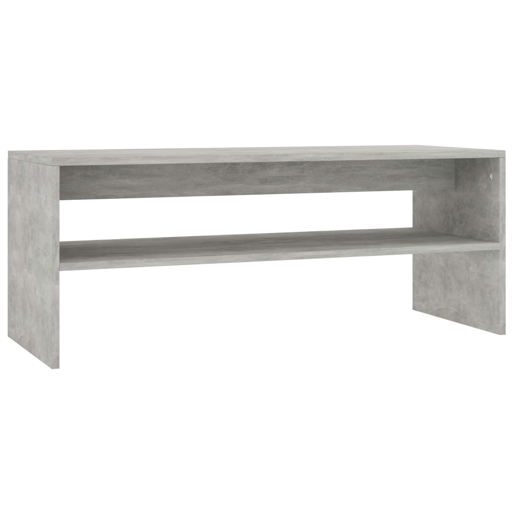 Coffee Table Concrete Grey Chipboard - 100×40×40cm