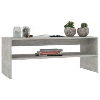 Coffee Table Concrete Grey Chipboard - 100×40×40cm