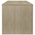 Coffee Table White and Sonoma Oak Chipboard
