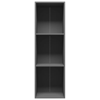 Book Cabinet/TV Cabinet Grey Chipboard - 36×30×114cm