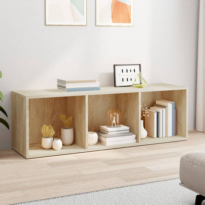Book Cabinet/TV Cabinet Sonoma Oak Chipboard - 36×30×114cm