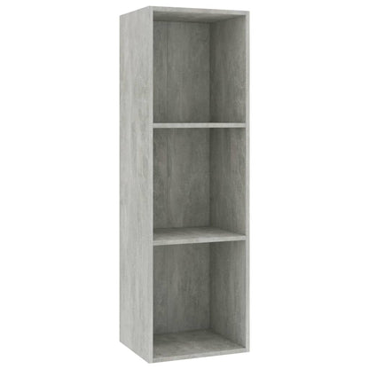 Book Cabinet/TV Cabinet Concrete Grey Chipboard - 36×30×114cm