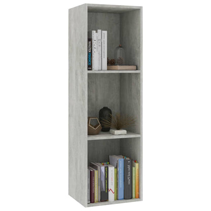 Book Cabinet/TV Cabinet Concrete Grey Chipboard - 36×30×114cm