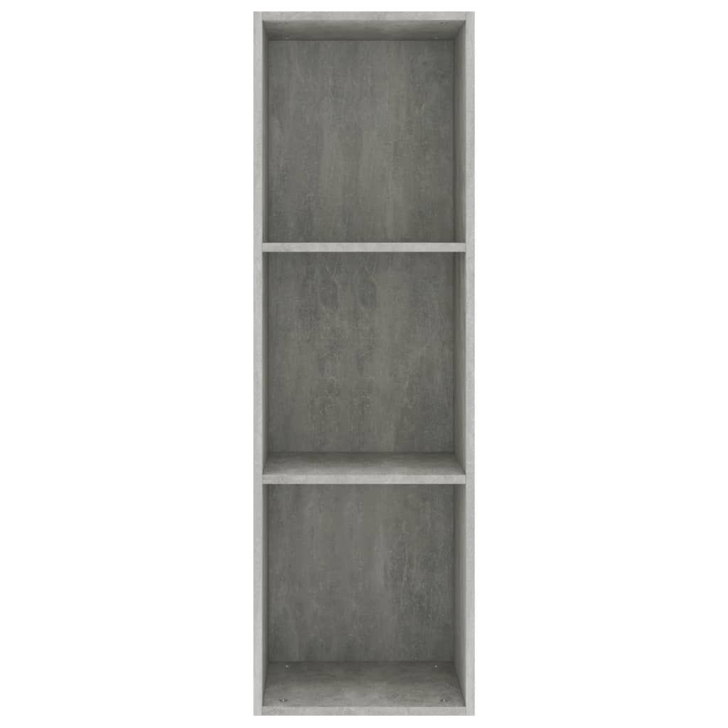 Book Cabinet/TV Cabinet Concrete Grey Chipboard - 36×30×114cm