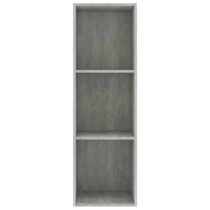 Book Cabinet/TV Cabinet Concrete Grey Chipboard - 36×30×114cm