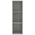 Book Cabinet/TV Cabinet Concrete Grey Chipboard