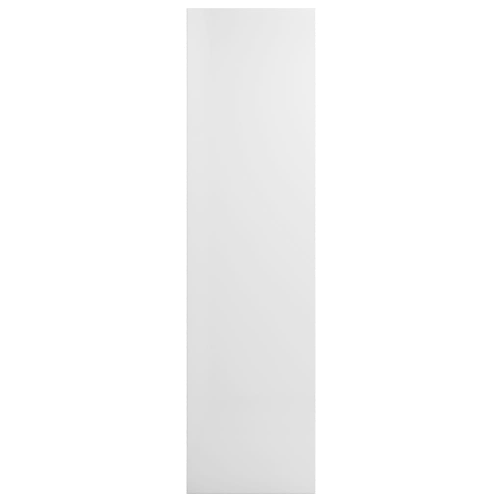 Book Cabinet/TV Cabinet High Gloss White Chipboard - 36×30×114cm