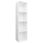 Book Cabinet/TV  Cabinet White Chipboard