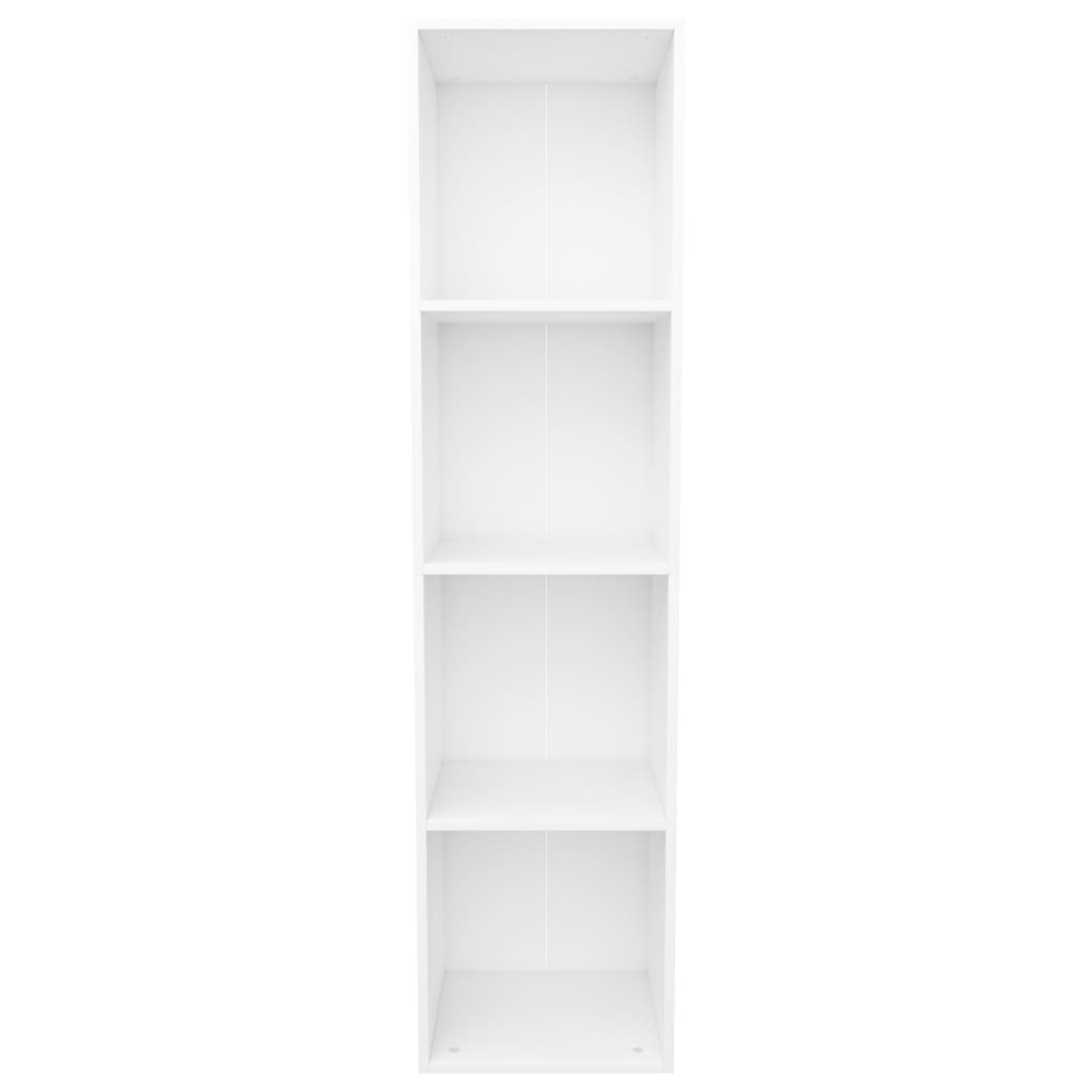 Book Cabinet/TV Cabinet White Chipboard - 36×30×143cm