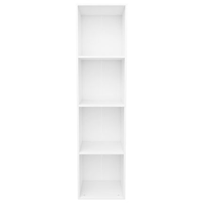 Book Cabinet/TV Cabinet White Chipboard - 36×30×143cm
