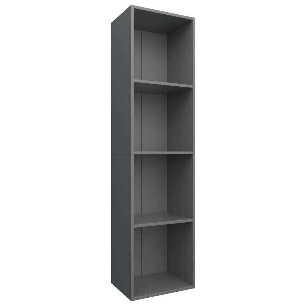 Book Cabinet/TV Cabinet Grey Chipboard - 36×30×143cm