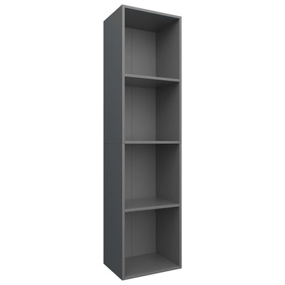 Book Cabinet/TV Cabinet Grey Chipboard - 36×30×143cm