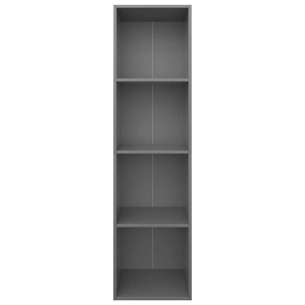 Book Cabinet/TV Cabinet Grey Chipboard - 36×30×143cm