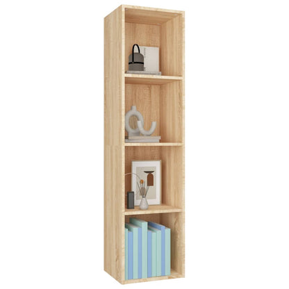 Book Cabinet/TV Cabinet Sonoma Oak Chipboard - 36×30×143cm