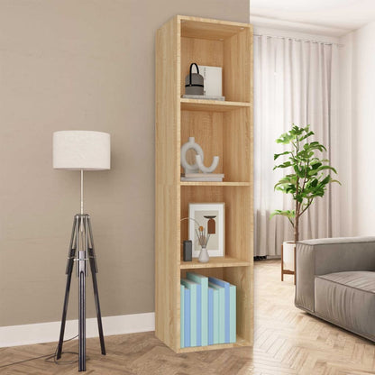 Book Cabinet/TV Cabinet Sonoma Oak Chipboard - 36×30×143cm