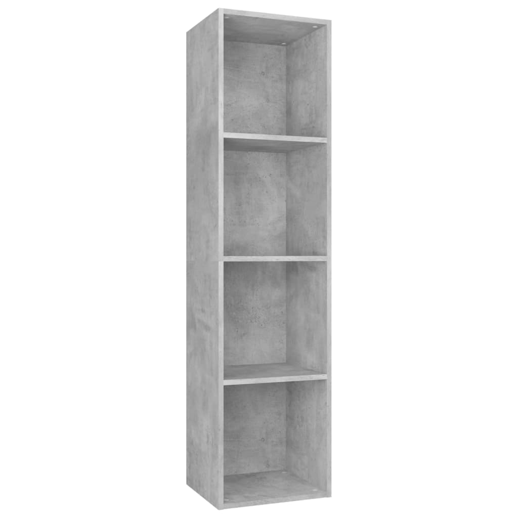 Book Cabinet/TV Cabinet Concrete Grey Chipboard - 36×30×143cm
