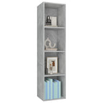 Book Cabinet/TV  Cabinet Concrete Grey Chipboard
